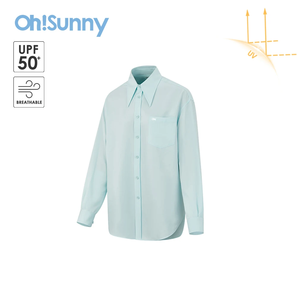 

OhSunny Blouse Women Summer Beach Shirts 2024 New Sun Protection Long Sleeve Shirt UPF50+ Anti-UV Breathable Outdoor Tops