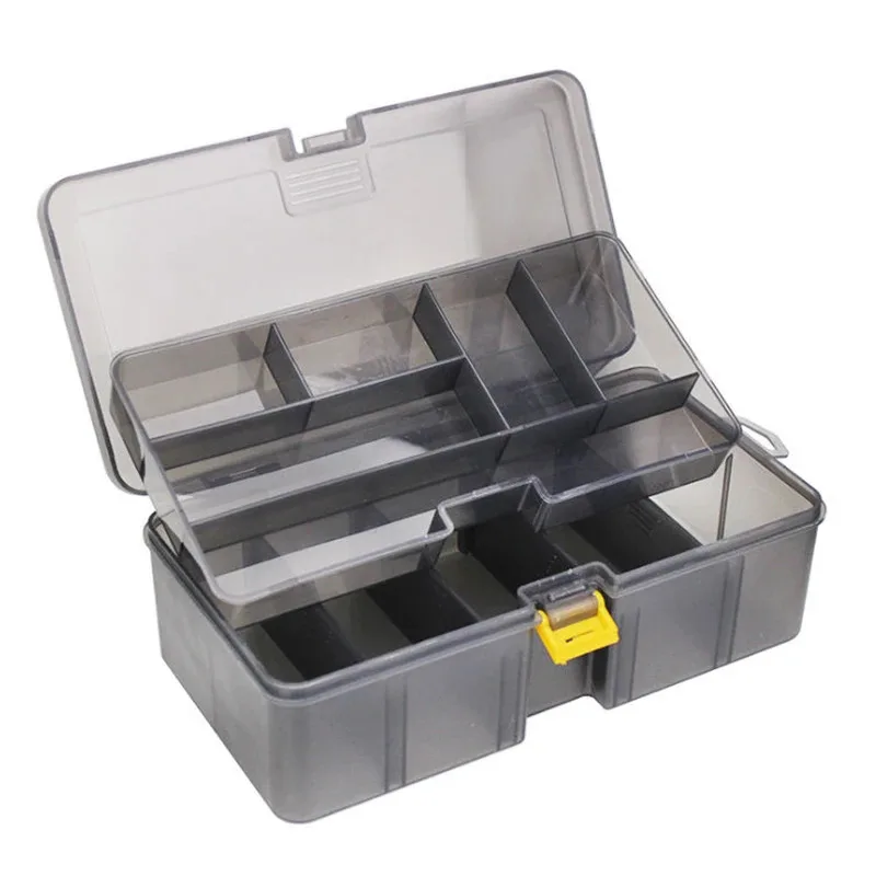 Boîte de pêche étanche et durable double face pour leurres et appâts plastiques