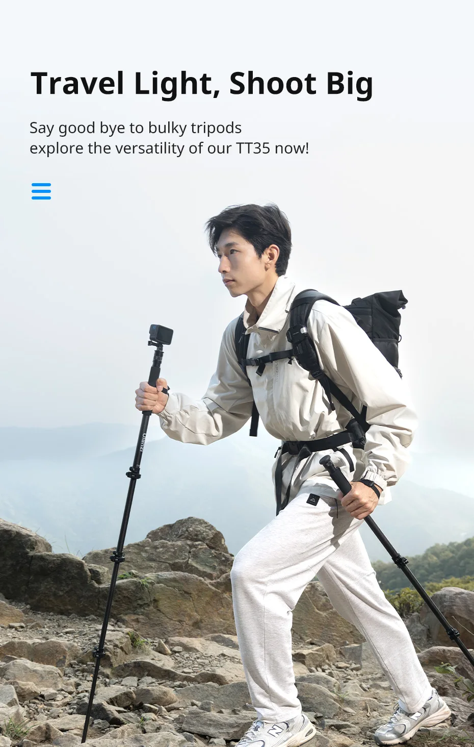 Ulanzi TT35 Mini Tripod with Ball Head description image 3