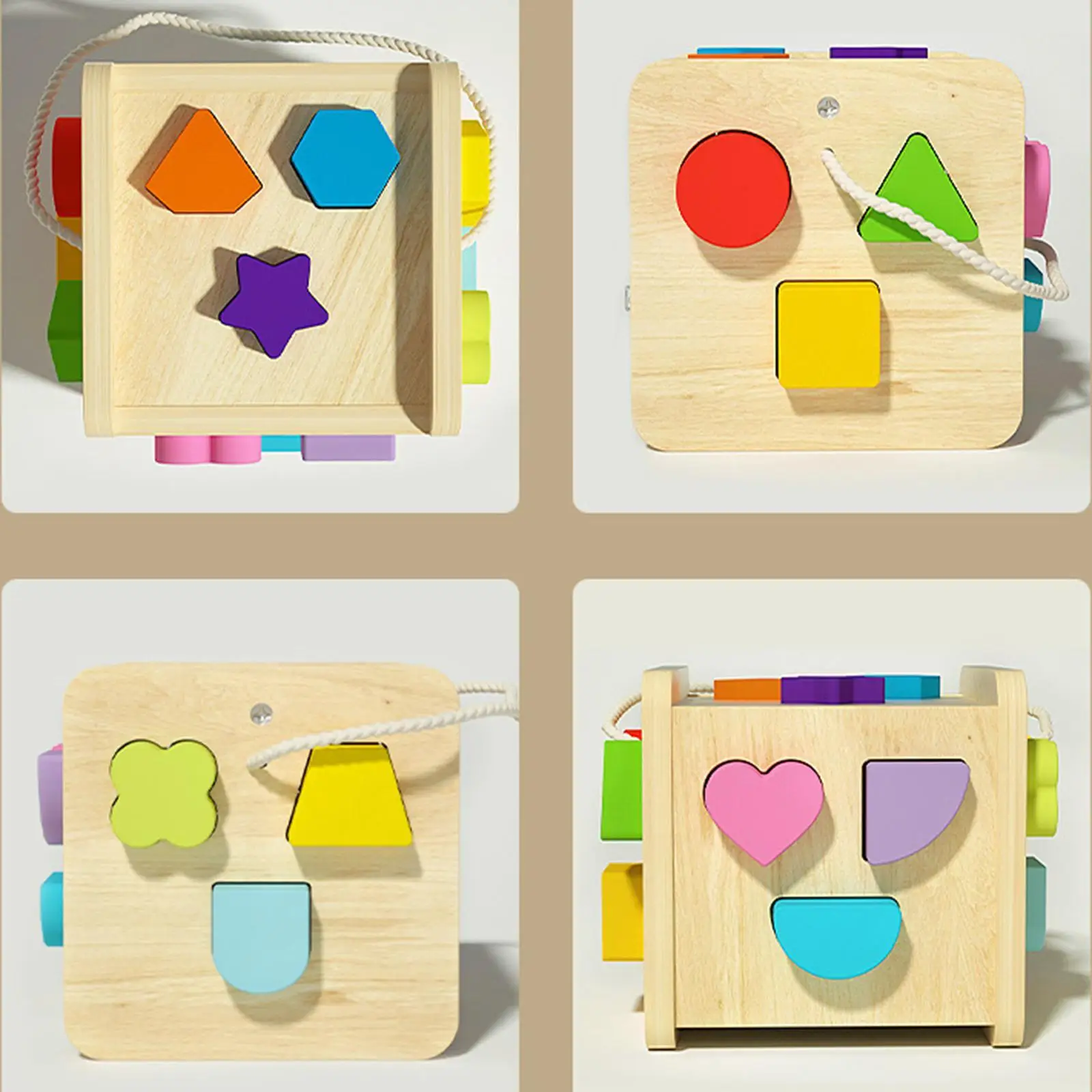 Shape Matching Toy Shape Matching Sorter Game for Birthday Gifts Baby Gifts