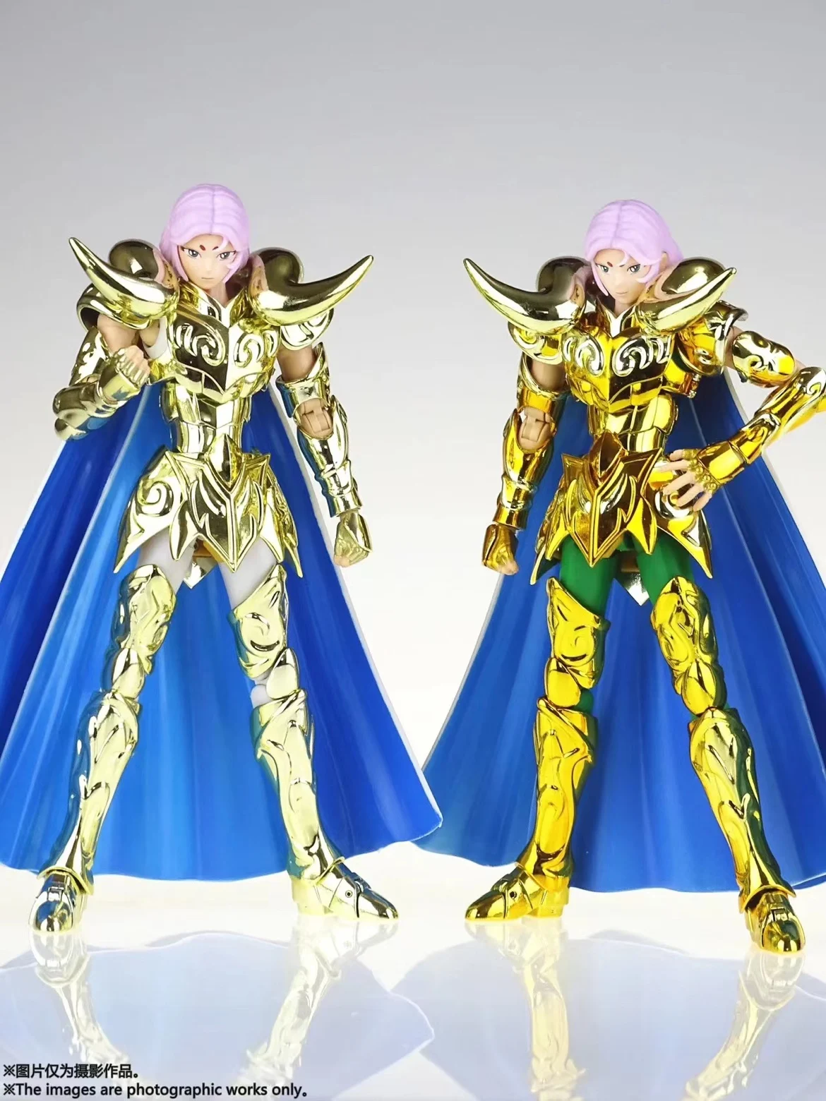 

CS Model Saint Seiya Myth Cloth EX Aries Mu Metal Corner with Shion head Knights of the Zodiac Anime Action Figure Toys