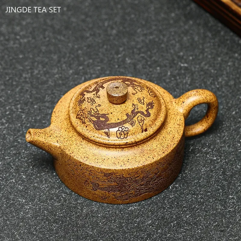 240ml Tradition Section Mud Filter Teapot Master Handmade Yixing Purple Clay Tea Pot Custom Tea Accessories Zisha Tea Set