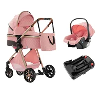 3‑in‑1 Baby Stroller Adjustable Travel System