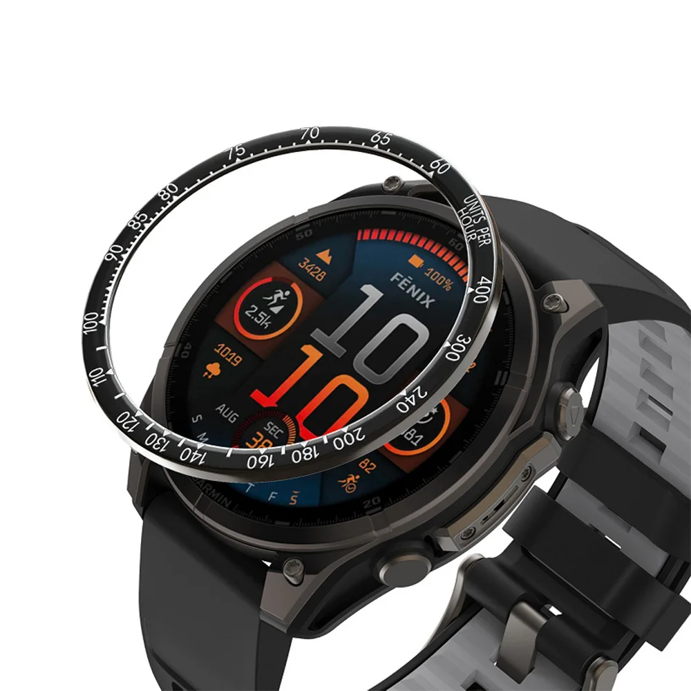 Stainless Steel Racing Speed Scale Watch Bezel Ring