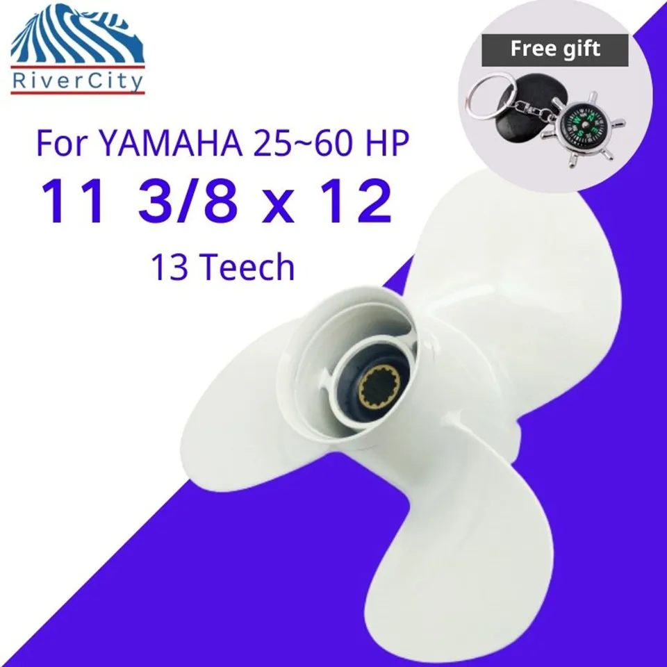 Outboard Propeller For Yamaha 25hp 30hp 40hp 48hp 50hp 60hp 11 1/8x13