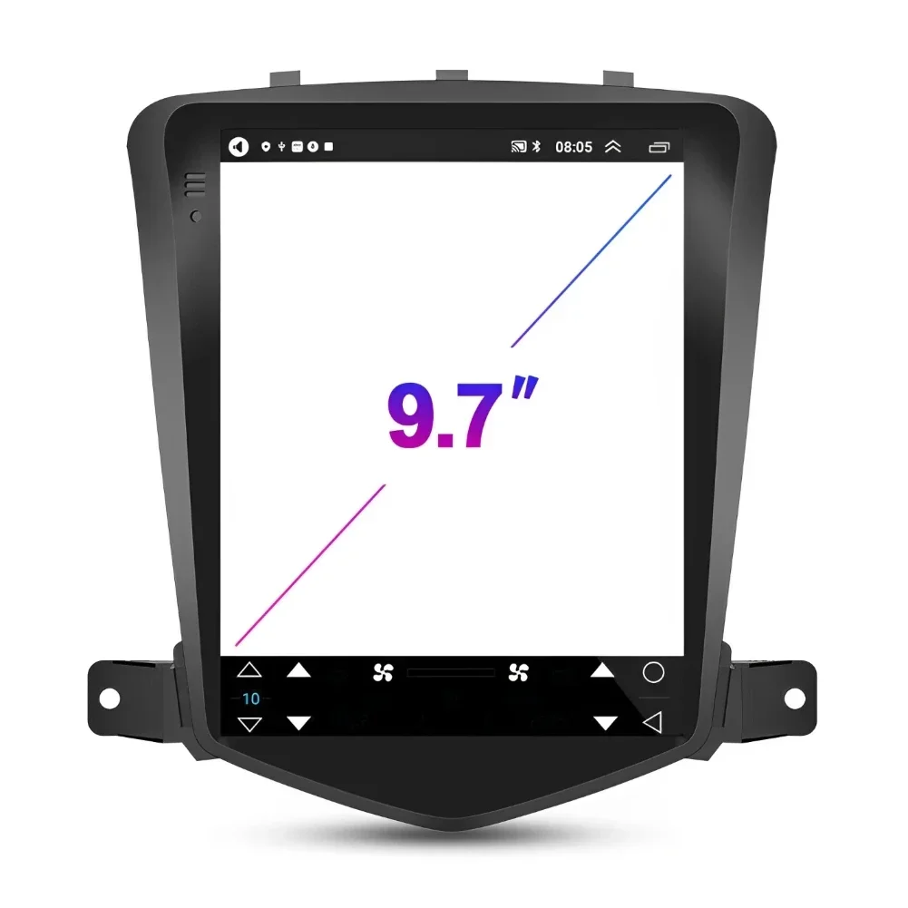 For 2009-2015 Cruze Android 13 Car Navigation 9.7-inch (Vertical Screen) 2+32GB with CarPlay and Android Auto Function