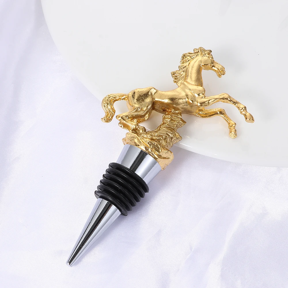 Elegant Deer Head Wine Stopper - Leak Proof Bottle Sealer and Wine Accessory