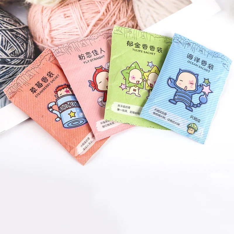 Fragrance Bags Natural Sachet Aromatherapy Hanging Fragrant Sachet Paper Pocket for Wardrobe 100Pcs