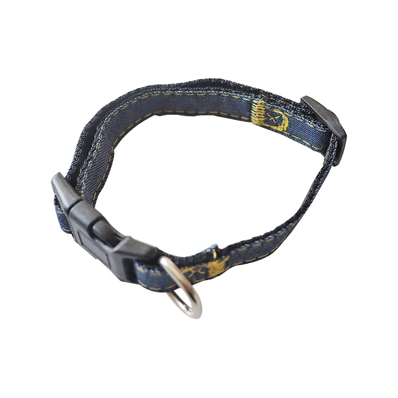 Arnés de correa para perros, conjunto de collar ajustable, chaleco vaquero con correa para mascotas para perros pequeños, medianos y grandes, correa para gatos y mascotas para entrenamiento de caminat