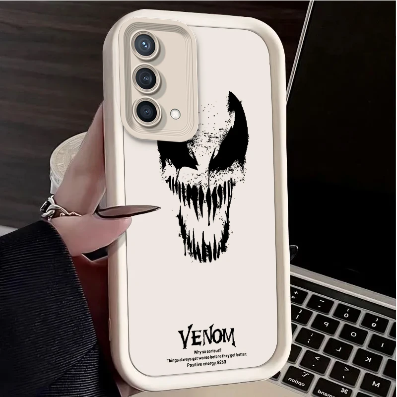 Spiderman Venom Per Reno X5 X3 10 8T 7Z 6 5 Pro Plus Pro 4G 5G Eye Ladder Custodia Per Telefono