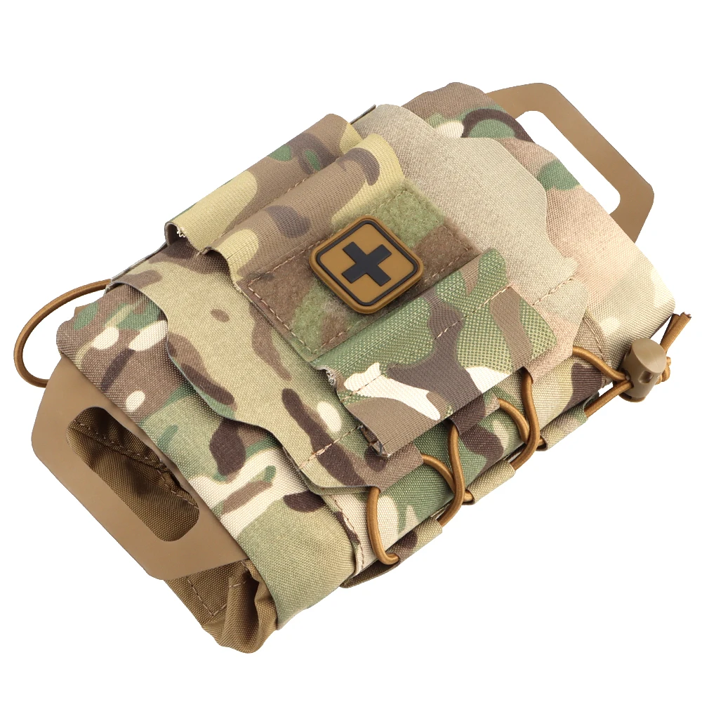 Tactical IFAK Medical Pouch MOLLE Rapid Deployment First-aid Kit Survival Outdoor Hunting Emergency Bag Camping Medical Kit 6