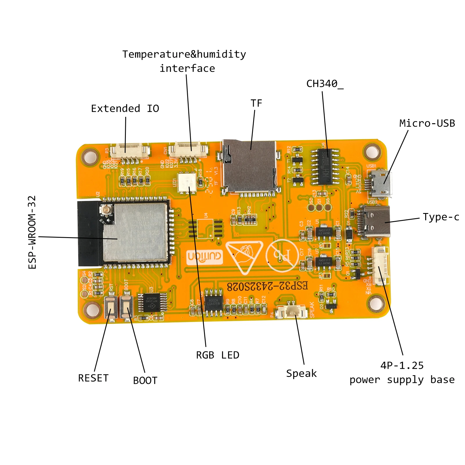 รูปสินค้า หน้าจอสัมผัส ESP32 2.8 นิ้ว สำหรับ Arduino IoT
