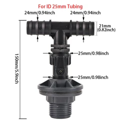 Versatile PVC Spigot Valve Kit for Water Tanks & Aquariums (U)