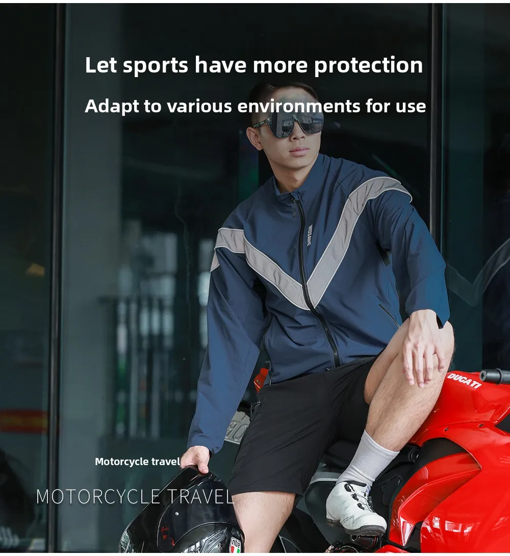 سترة ركوب الدراجات العاكسة للضوء من WOSAWE، سترة واقية من الرياح للدراجات في الشتاء والخريف، سترة ناعمة مقاومة للرياح ومضادة للماء للدراجات النارية