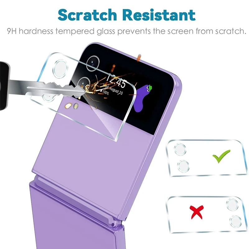Ultra-Durable Tempered Glass Camera Lens Protector - Full Coverage for Rear Display and Screen