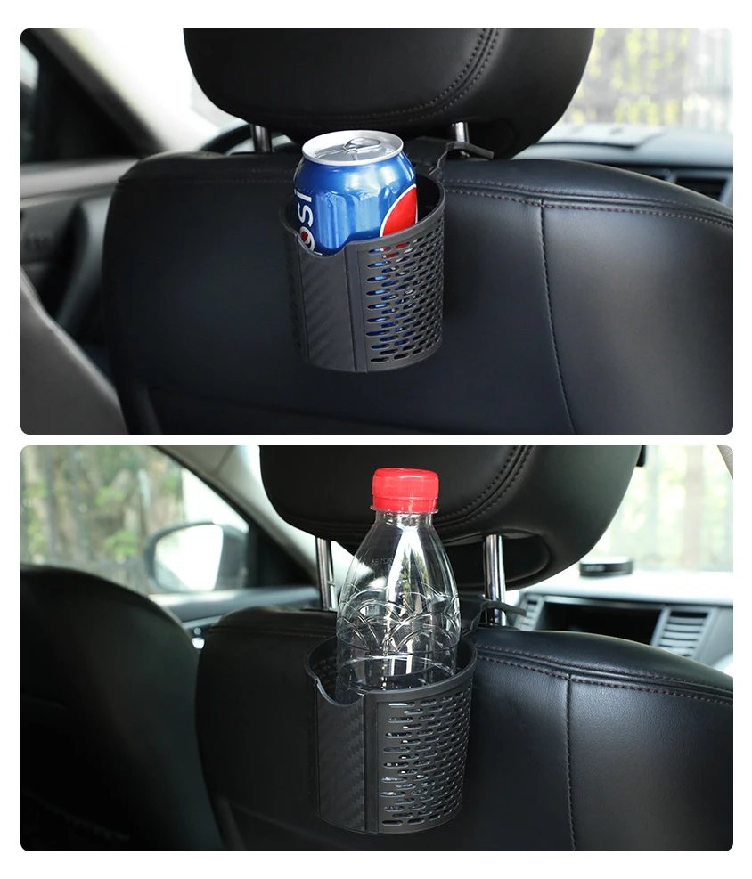 2 Stück Auto Rücksitz Getränke halter multifunktion ale hängende Halterung  Getränke halter Auto LKW Innen Wasser flasche Organizer