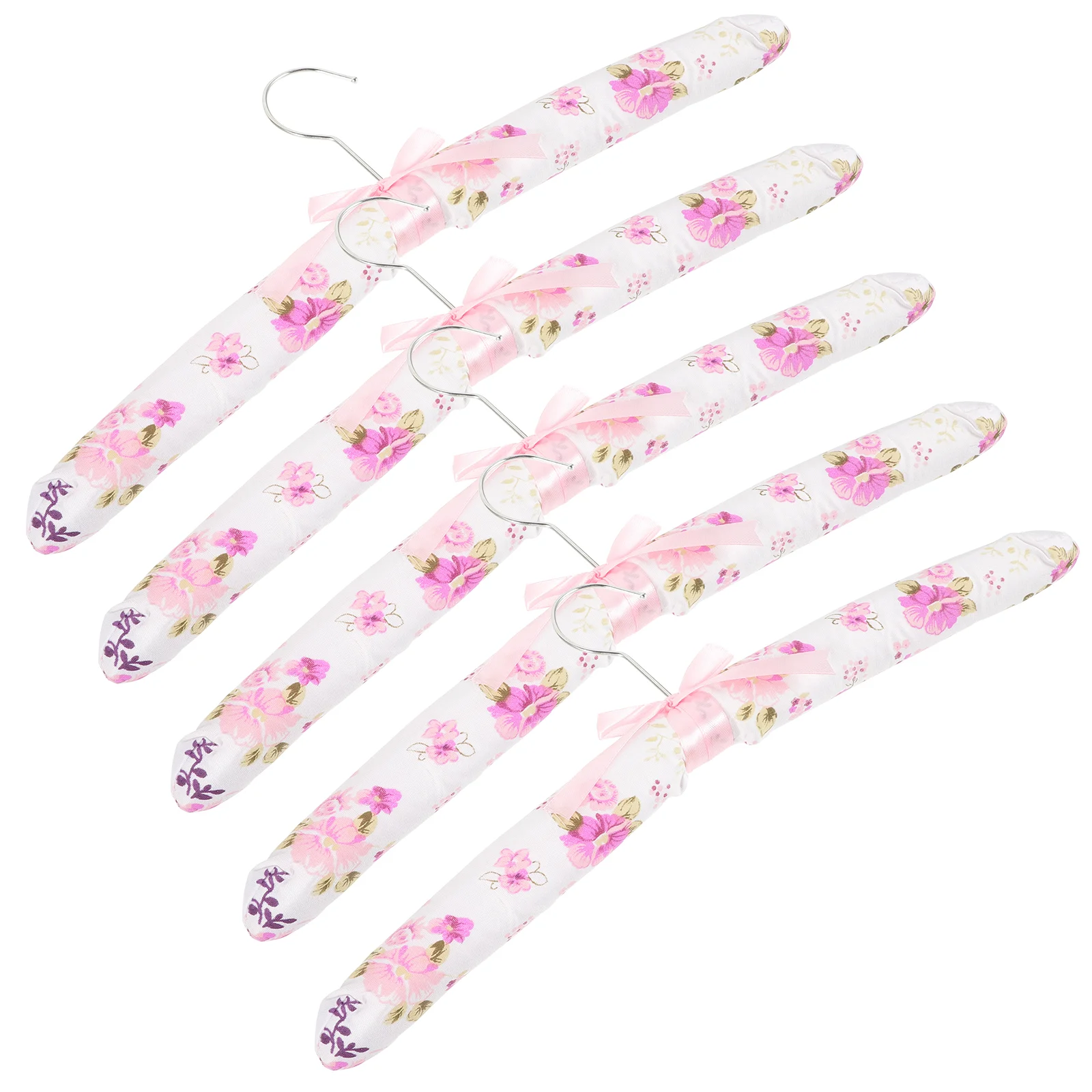 

5 Pcs Clothes Hanger Wedding Dress Hangers Soft Puffy Sweater Sponge No Bump Pants Women's Cabinet Liner