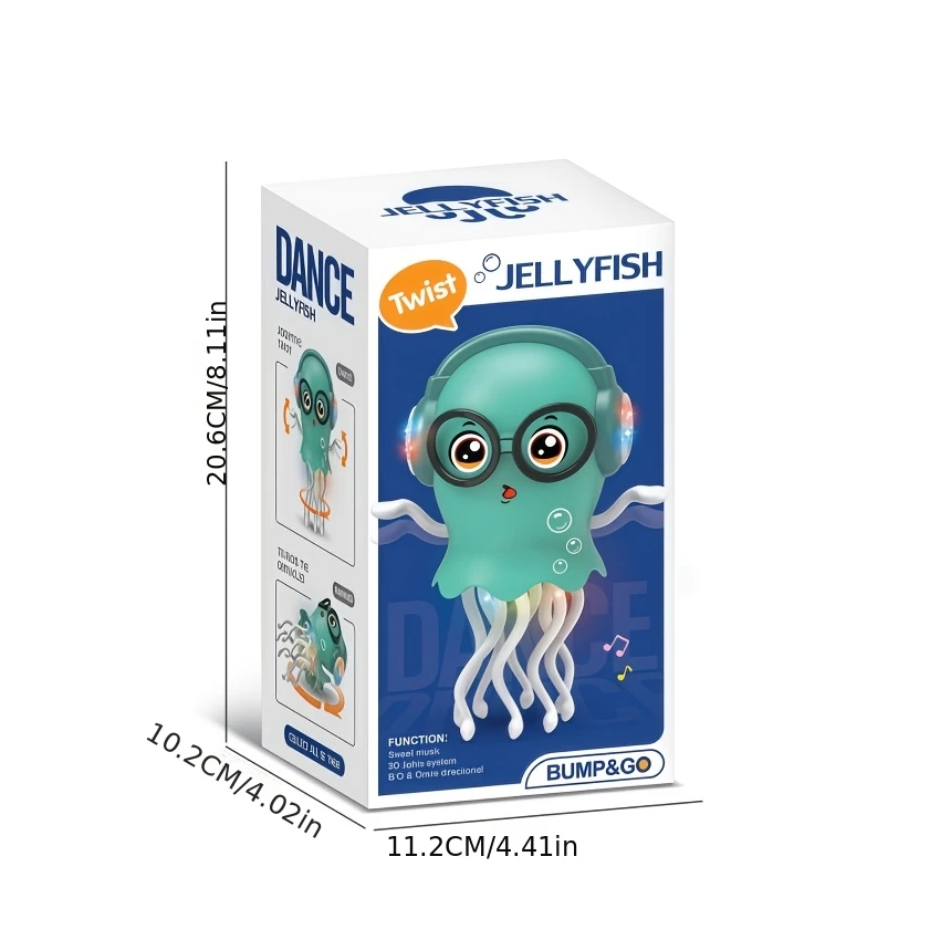 Interactive Moving & Dancing Octopus Toy with Motion - Cute Animated Eyes & Tentacles, for Kids Birthday Gifts - Toddler Play