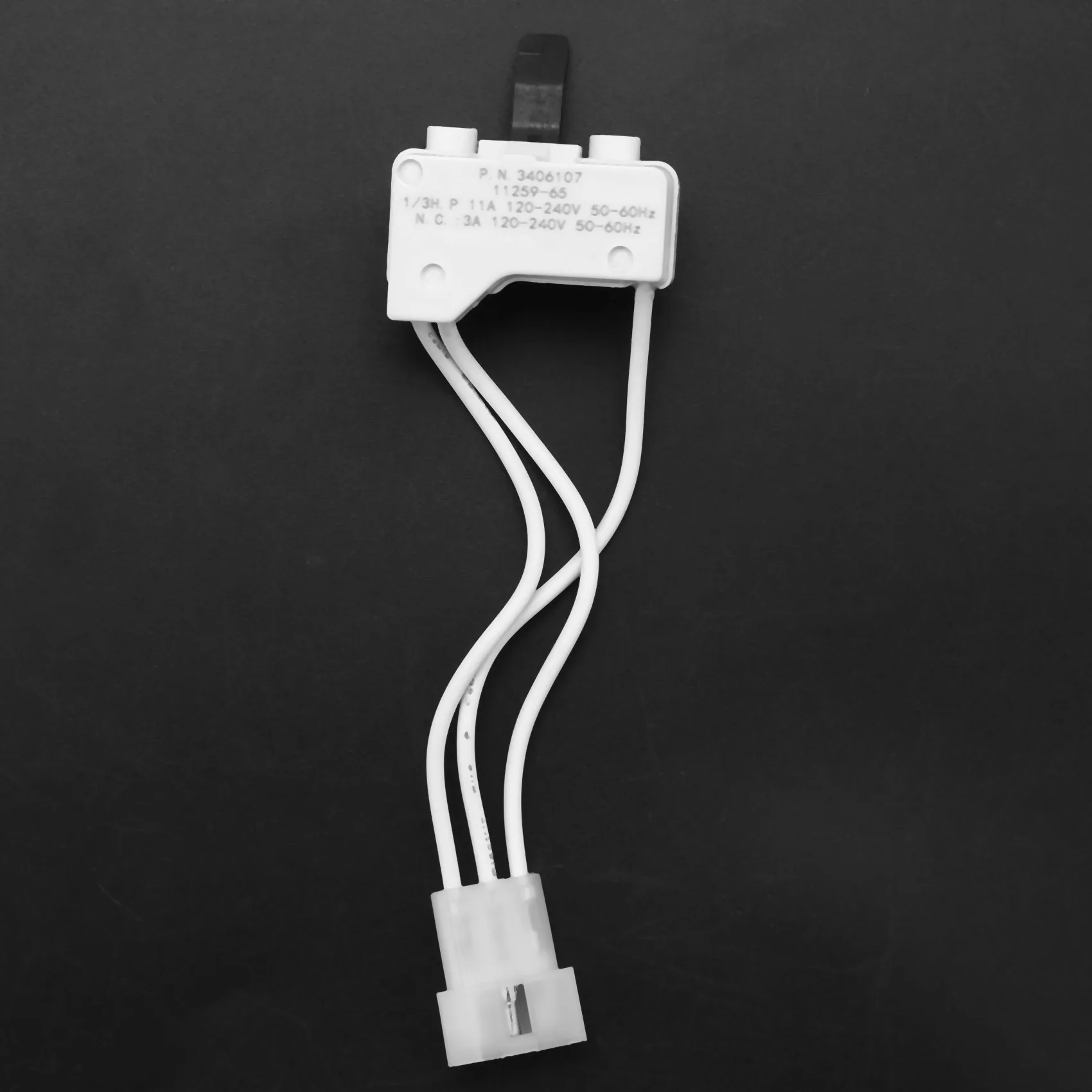 Dryer Door Switch for 3406109 3406107 Whirlpool, Kenmore, Sears, Maytag, Roper, Estate