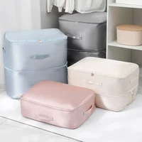 Space Saving Self Compression Organizer Closet Organizer Clothes Storage Bag for Comforters Bedding Blankets Clothing Pillows 1