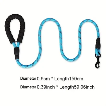 1.5m Pet Leash with Reflective & Comfortable Padded Handle for Small, Medium and Large Dogs 2