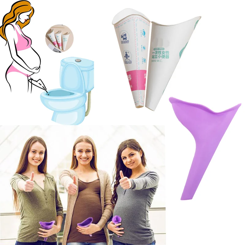 FELIZ Urinario Femenino Portátil Viaje Camping Reutilizable