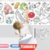 Kids Drawing Toys Sticky Coloring Roll Paper DIY Graffiti Scroll Color Filling Paper Painting Educational Toys for Girls Gift 6