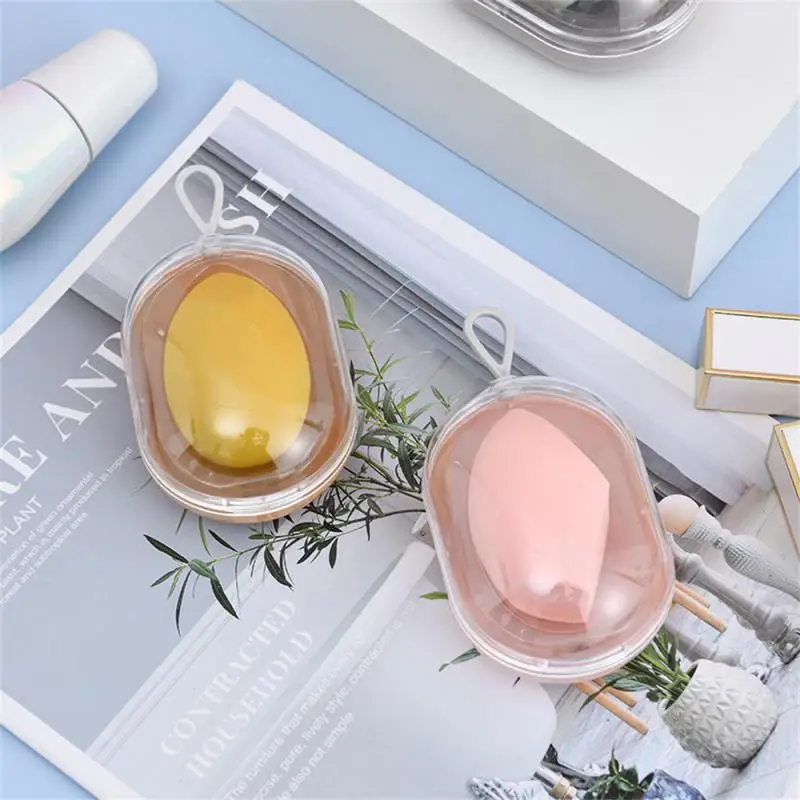 

Egg Storage Box Dustproof Storage Moisture Dissipation Easy To Store Soft Rubber Handle Breathability Makeup Tools Material