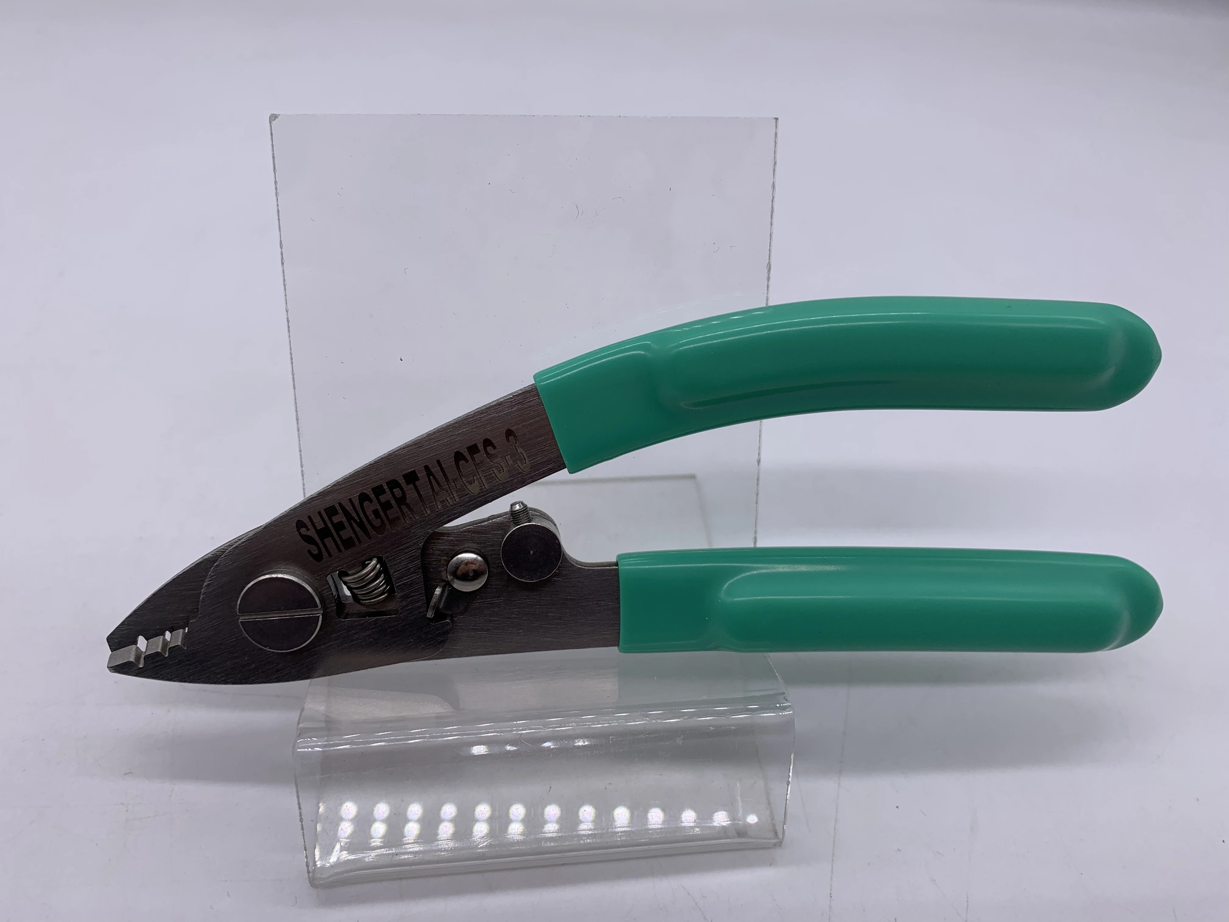 

CFS-3 Miller clamp Fiber tool stripping pliers CFS-3 Tri-Hole Fiber Optic Stripper Miller Wire stripper green Free shipping