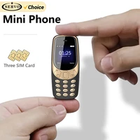 SERVO Q3308 PRO 3 SIM Card 3 Standby Mini Mobile Phone Bluetooth Dial Speed Dial Magic Voice FM Radio Call Recording Cellphone 1