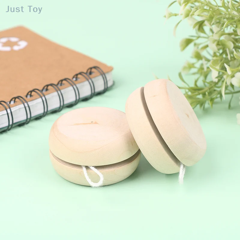 

Wooden Yoyo Toy Color Mini Round DIY Baby Yoyo Ball Hand-Made Crafts Log Toys Kids Yo-Yo Creative Yo Yo Toys For Child Gift