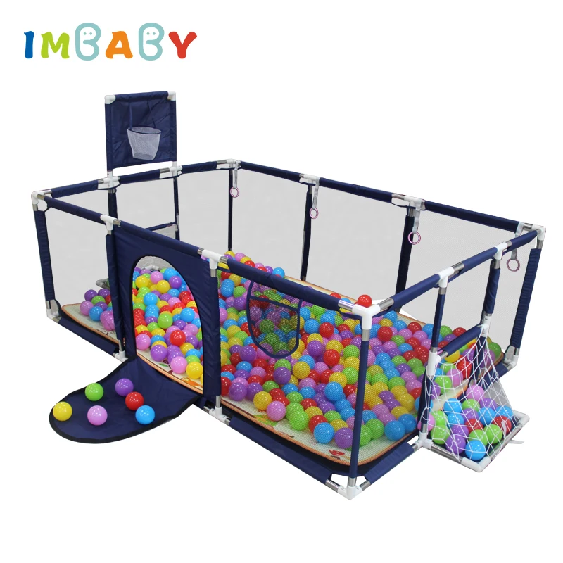 Baby Playpen IMBABY Baby Playpen Indoor Activities for Baby Football And Basketball Parks for Safety Barriers Playground Fence