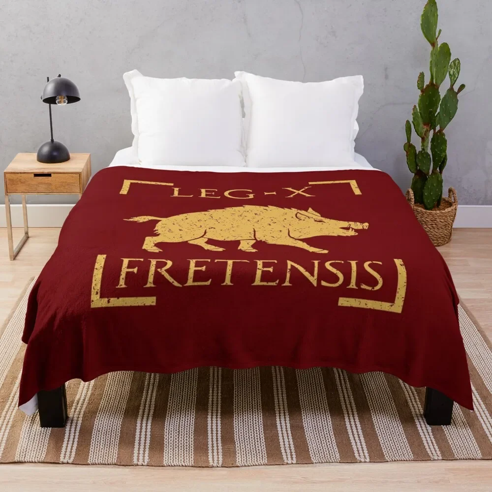 

Legio X Fretensis Boar Emblem Roman Legion Throw Blanket Decorative Sofas heavy to sleep For Sofa Thin Luxury Brand Blankets