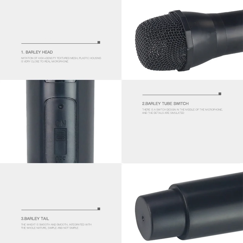 Fake Prop Microphone Props Artificial Microphone Prop Kids Microphone Toy 1PC