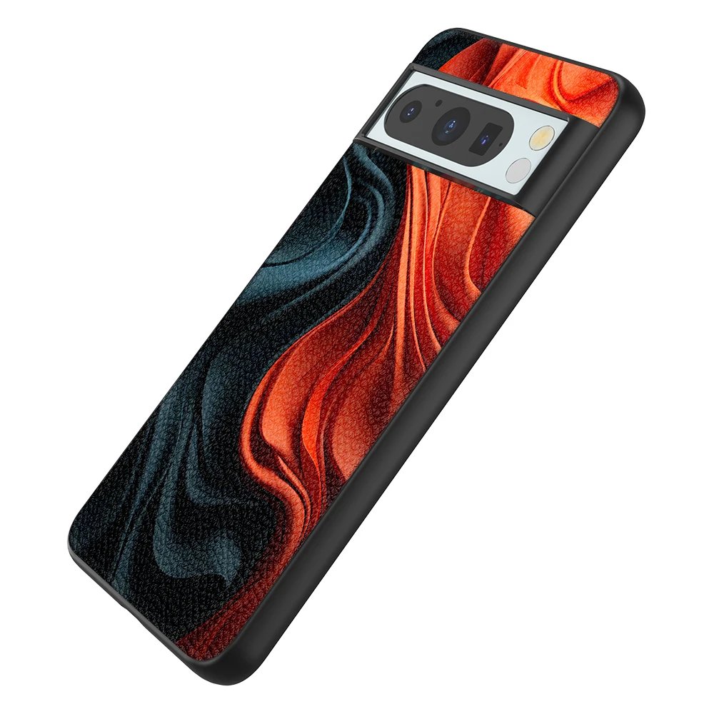 Back Cover Leather Case for Google Pixel 4 XL 4A 5 5A 5G 6 Pro 6A 7 Pro 7A 8 Pro 8A High Quality with Red Black Line Image Print - Image 5