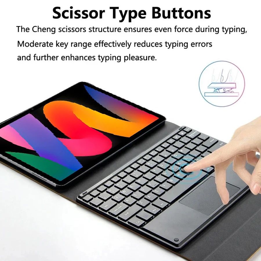 Keyboard Case For Redmi Pad 2 12.1inch 2025,Detachable Bluetooth
