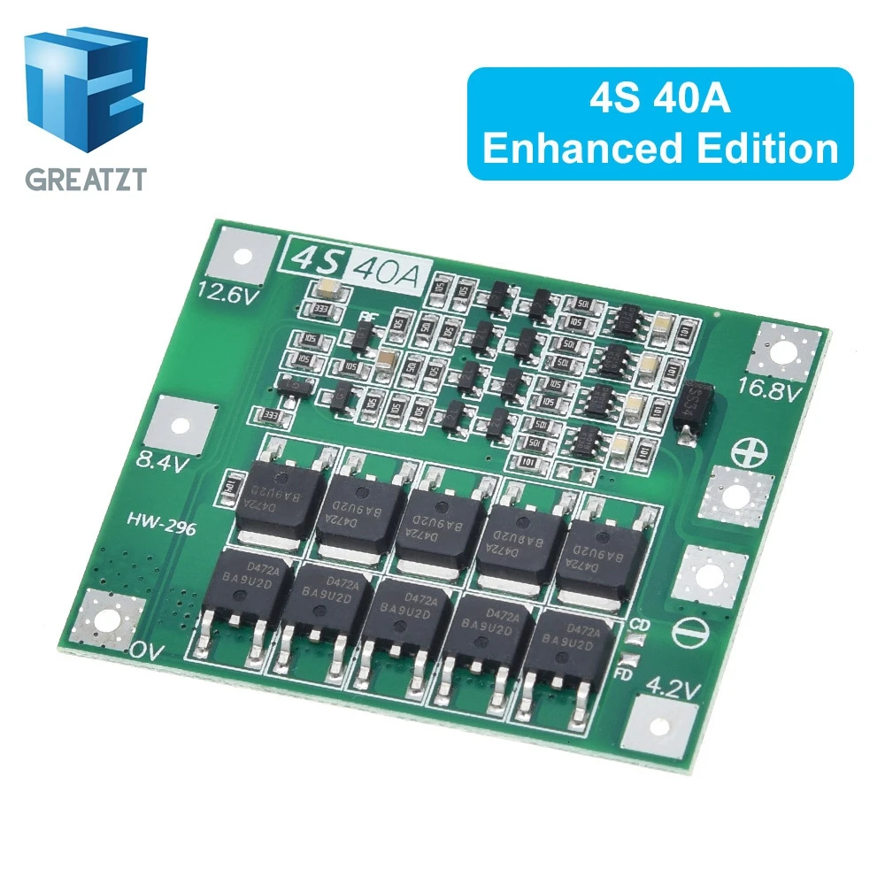 Enhanced Lithium Battery Charger Protection Board with Balance Function, 40A-60A Capacity