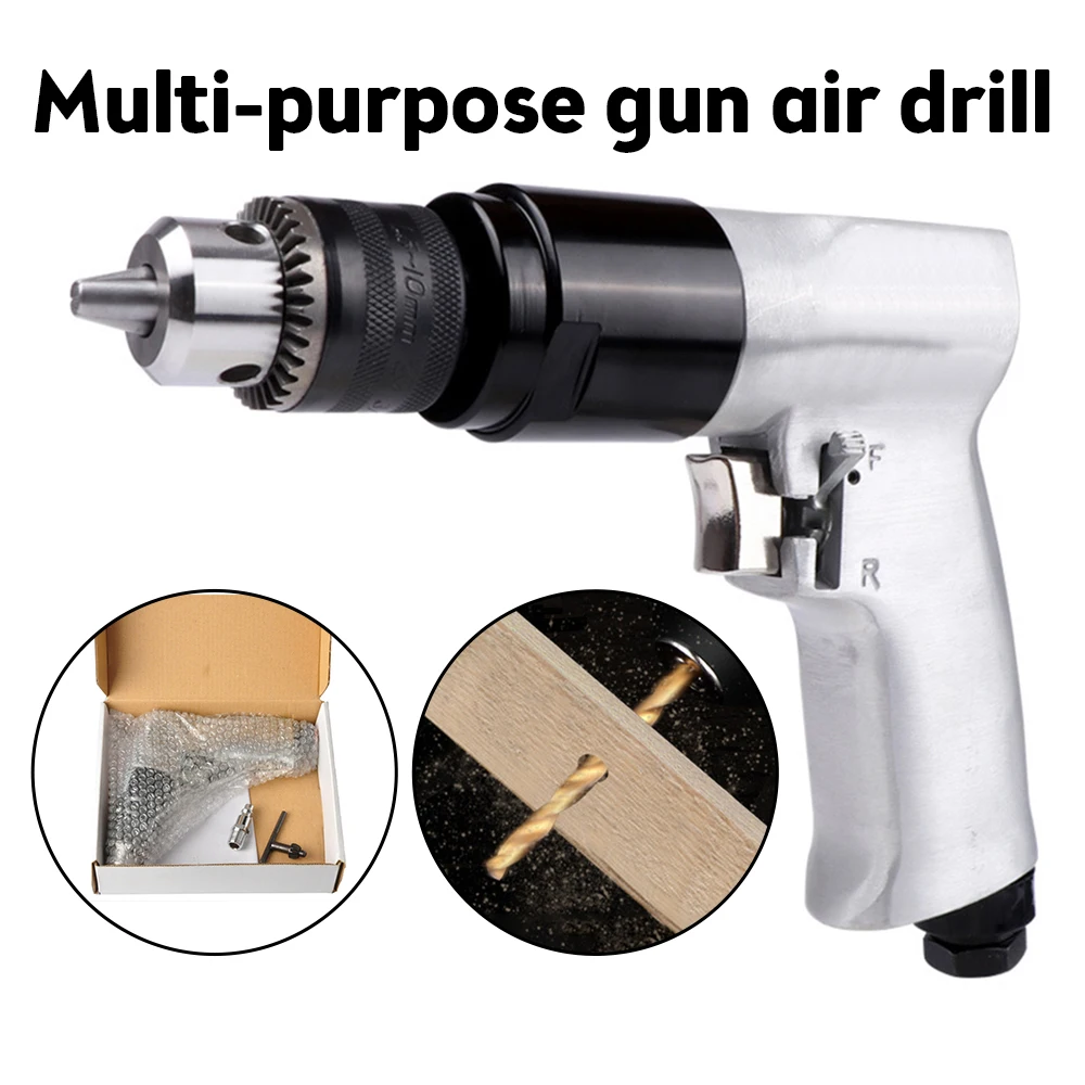 

1800rpm High-speed Cordless Pistol Type Pneumatic Gun Drill Reversible Air Drill for Hole Drilling Pneumatic Tool Air Chisel