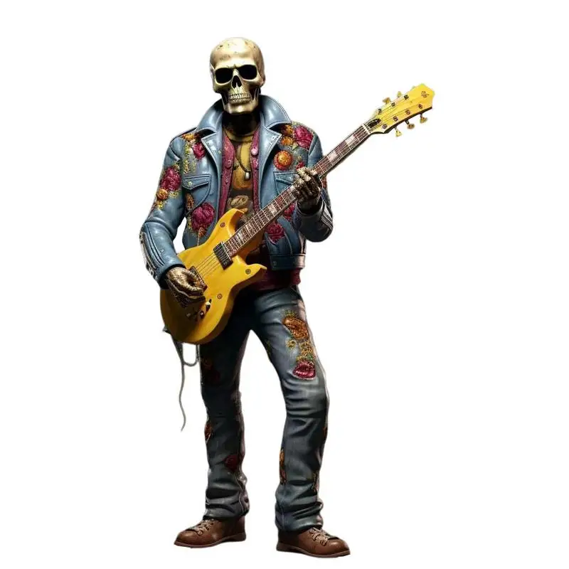 Skeleton Rock Band Figurines Unique Rock Band Figurine Skeleton Decor For Day Of The Dead Indoor Outdoor Skeleton Ornament