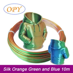 3D Printer Pen Filament Variety Pack - PLA 1.75mm, 10m - Silk, Glow, Wood, Matte Finish - Creative Crafting (SILK OG GN BU 10m)