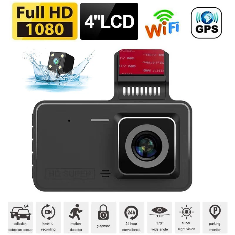 

Car DVR WiFi Full HD 1080P Dash Cam Vehicle Camera Drive Video Recorder Night Vision Auto Dashcam GPS Logger Car Accessories
