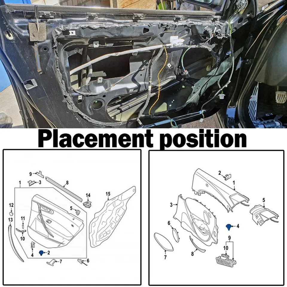 Deurpaneel Clips Set Voor Mini - Auto Interieur Bevestigingsclips Fasteners Retainers