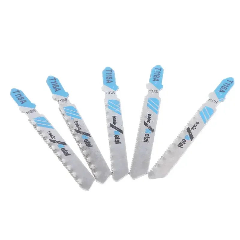 Jig Saw Blades Reciprocating Saw Blades Scroll Saw Blades Hacksaw Blade Circular Saw Blade 5PCS for Woodworking Metal Plastic Machines