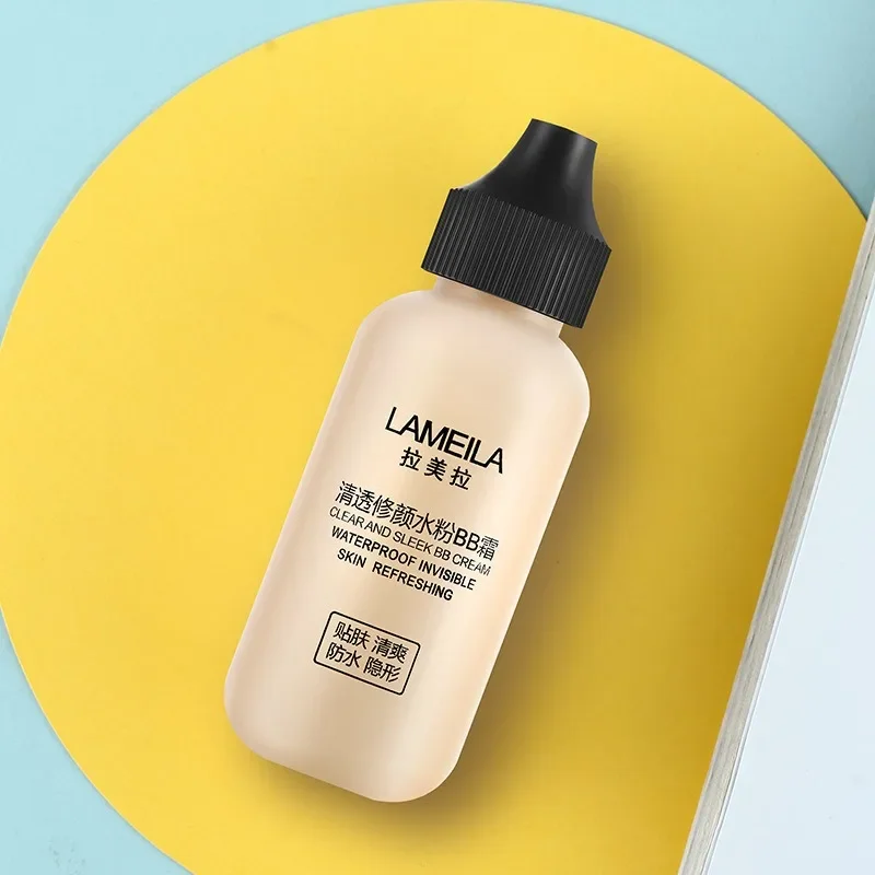 3Colors High Coverage Concealer Face Liquid Foundation Makeup Waterproof Base Cream Brighten Whitening Matte Foundation Cosmetic