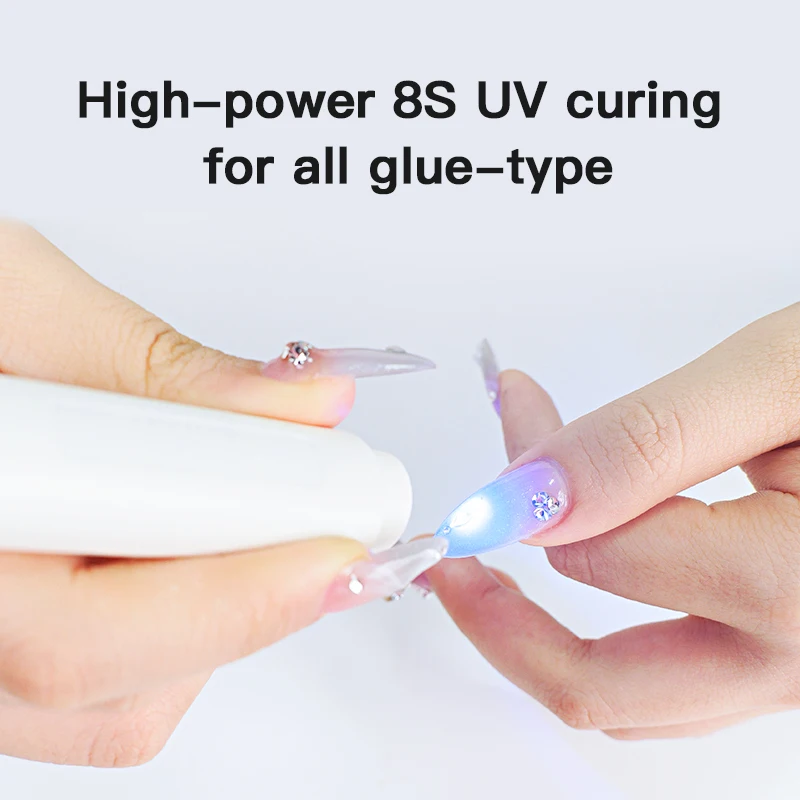 tank007 UV340 UV LED Nail Curing Lamp Mini Nail Lamp Fast Dry & Cure Gel