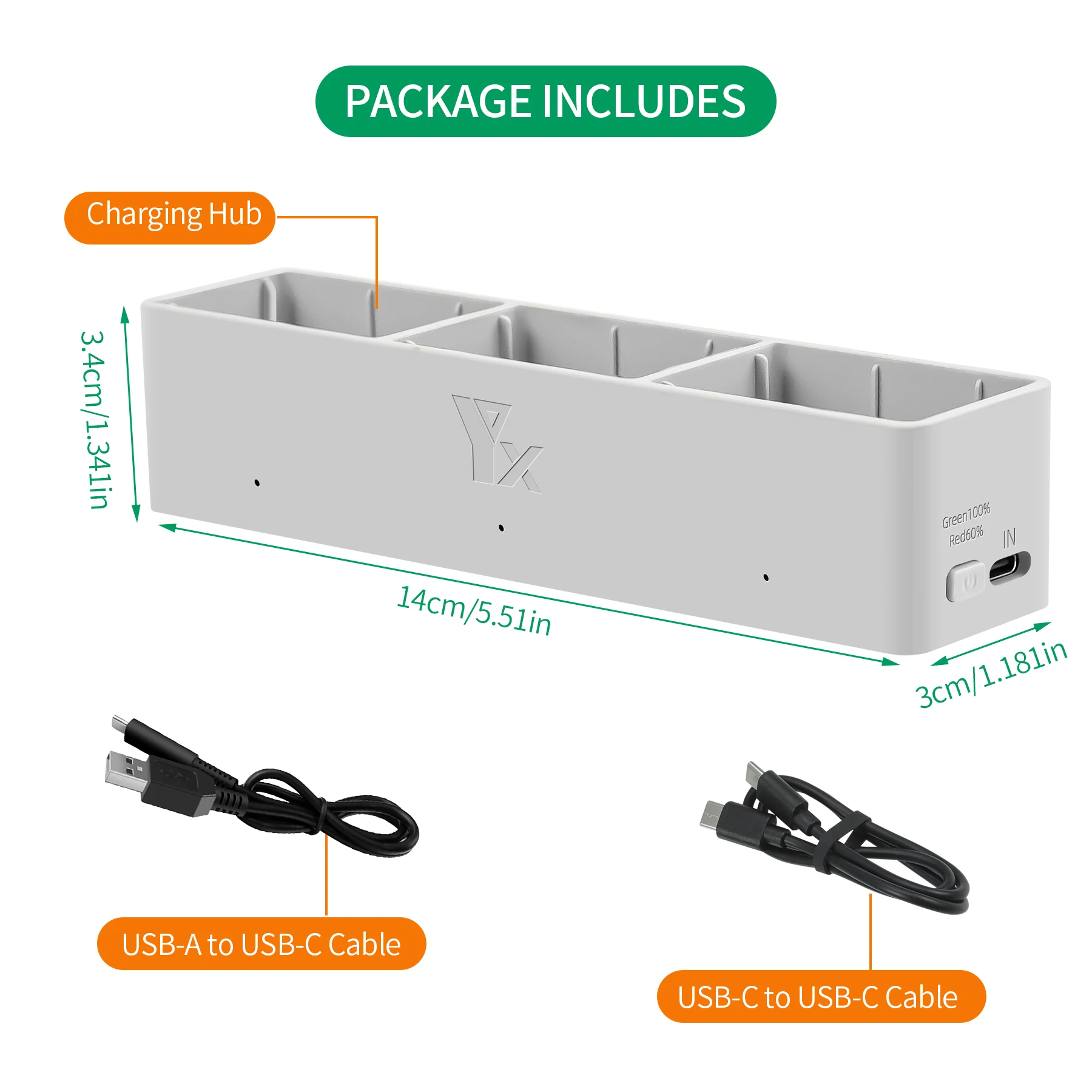 Chargeur multiport DJI Avata 2 - Hub de charge rapide 65W