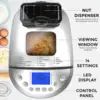 Bohrschmidt stainless steel toaster Toaster includes gluten-free and fruit, nut dispenser, non-stick pan 2