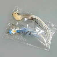Funny Bird Feather Cat Wand With Bell Accessories Interactive Toys For Cats Kitten Hunting Teaser Exercise Pet Products 4