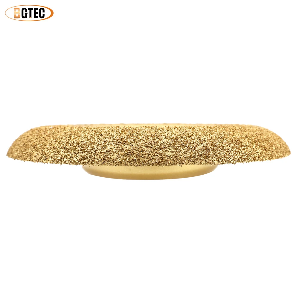 BGTEC 1/2pcs Carbide Chip Woodworking Disk Bevel Dia100mm For wood Grinding Trimming Carving and Polishing Angle Grinder Dry Use