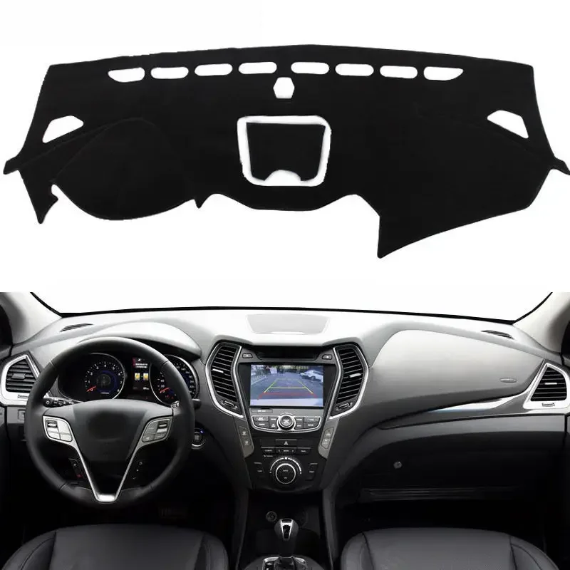 

Car Dashboard Cover Mat Pad Sun Shade Instrument Cover Carpet Accessories For Hyundai Santa Fe IX45 Maxcruz 2013 2014 2015 -2018